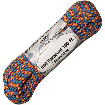 Corda PARACORD nylon 550LB ø 4 mm / 30 m FUOCO E LED