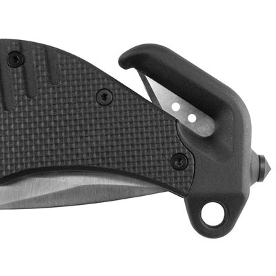Coltello pieghevole ZÁCHRANÁŘ con lama combinata NERO ESP RK-01-S 3