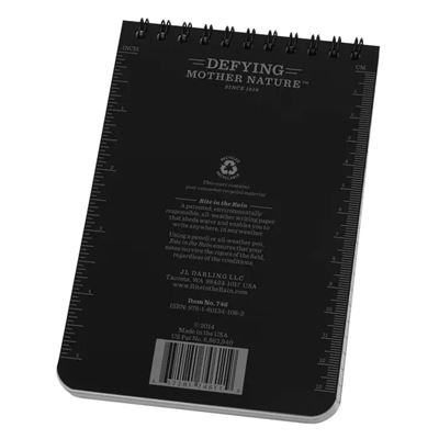 Blocco a spirale impermeabile Notebook TOP-SPIRAL 4x6" NERO RITE IN THE RAIN RR-746 3