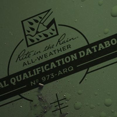 Blocco a spirale impermeabile ANNUAL QUALIFICATION 4,875"x 7" VERDE RITE IN THE RAIN RR-973-ARQ 3