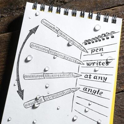 Penna piccola EDC POCKET INCHIOSTRO NERO set da 2 pezzi DARK EARTH RITE IN THE RAIN RR-FDE92 3