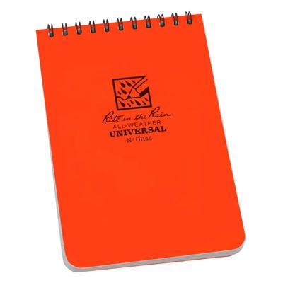 Blocco a spirale impermeabile Notebook TOP-SPIRAL 4x6" Blaze Orange
