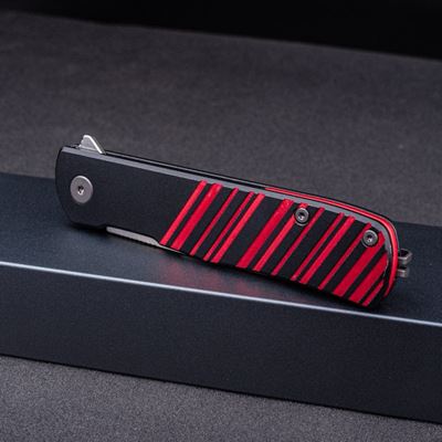 Coltello pieghevole KARLY lama liscia NERO/ROSSO REAL STEEL RS6052 5