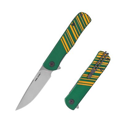 Coltello pieghevole KARLY lama liscia VERDE/ORO