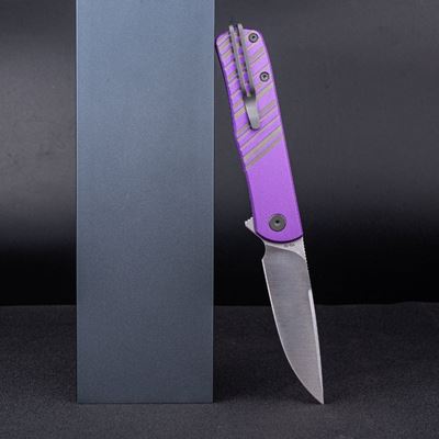 Coltello pieghevole KARLY lama liscia VIOLA/GRIGIO REAL STEEL RS6053 5