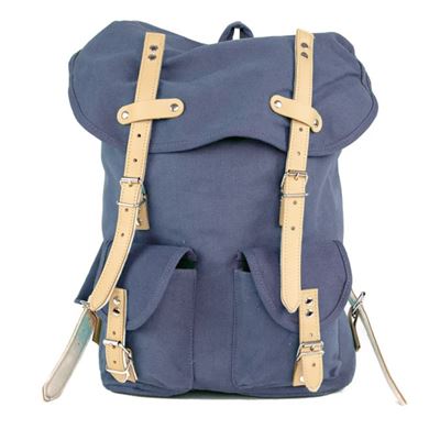 Zaino HIKING 15 l con elementi in pelle BLU