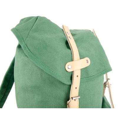 Zaino HIKING 15 l con elementi in pelle VERDE ESSL - original RU131-OL 4