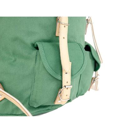 Zaino HIKING 15 l con elementi in pelle VERDE ESSL - original RU131-OL 3