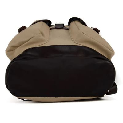 Zaino TRUCKSACK 14l con elementi in pelle KHAKI/MARRONE SCURO pelle ESSL - original RU135-SA-D 4