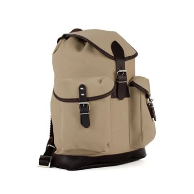Zaino TRUCKSACK 14l con elementi in pelle KHAKI/MARRONE SCURO pelle ESSL - original RU135-SA-D 3