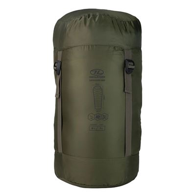 Sacco a pelo mummia tre stagioni DEFENDER 250 VERDE HIGHLANDER SB265-RG 3