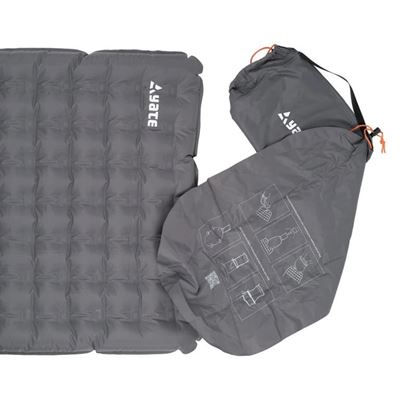 Materassino gonfiabile LITO 193x63x8 cm con sacca GRIGIO YATE SC04722 5