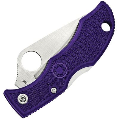 Coltello pieghevole LADYBUG® lama liscia VIOLA Spyderco SCLPRP3 2