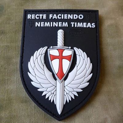 Toppa RECTE FACIENDO plastica velcro COLORATA