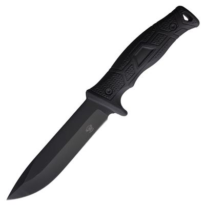 Coltello T1 con lama liscia NERO