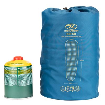 Materassino autogonfiante antiscivolo KIP MAT 50 mm BLU HIGHLANDER SM131-DB 5