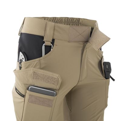 Pantaloncini da donna OTS® VersaStretch® Lite 8,5" corti KHAKI/NERO Helikon-Tex® SW-OTS-VL-1301A 10