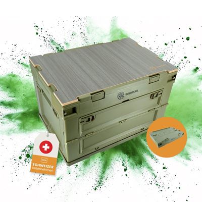Cassa pieghevole Flexbox 50L VERDE
