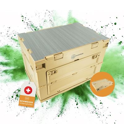 Cassetta pieghevole Flexbox 50L SABBIA