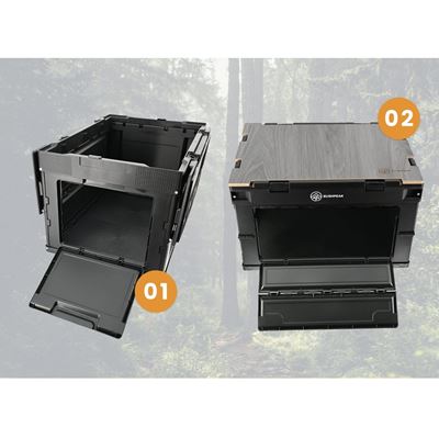 Contenitore pieghevole Flexbox 50L NERO BUSHPEAK SW10079.3 2