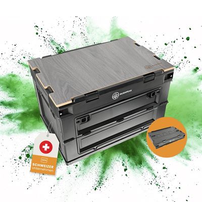 Contenitore pieghevole Flexbox 50L NERO