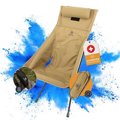 Sedia Wildscape alta leggera pieghevole SABBIA