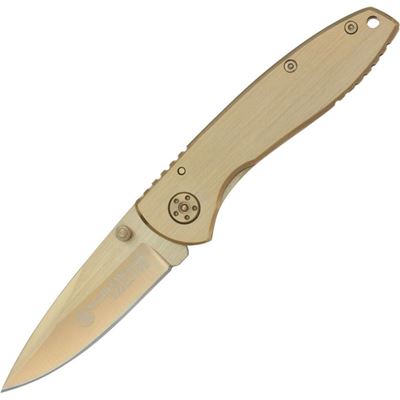 Coltello pieghevole EXECUTIVE GOLD lama liscia ORO