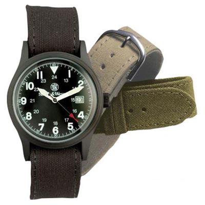 Orologio MILITARY Smith&Wesson con cinturini intercambiabili NERI