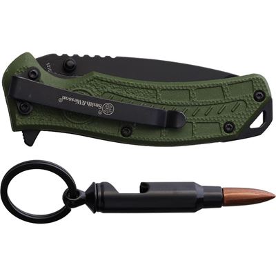 Coltello pieghevole H.R.T. COMBO lama tanto VERDE Smith & Wesson® 1208879 2