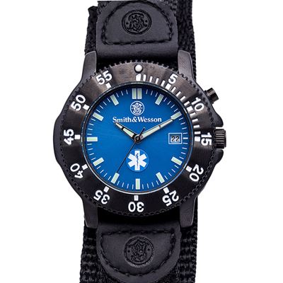 Orologio EMT con cinturino in nylon NERO/BLU Smith & Wesson® SWW-455-EMT 3
