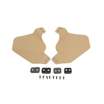 Protezioni per il viso per caschi con binario 2 pezzi SABBIA DESERT