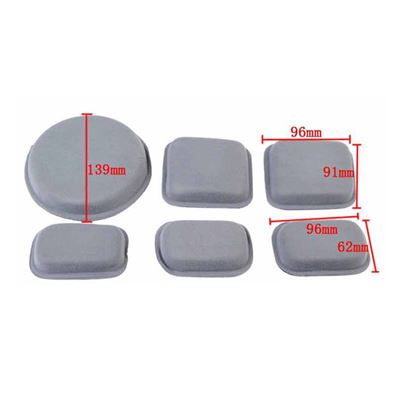 Cuscinetti protettivi per casco, set da 9 pezzi