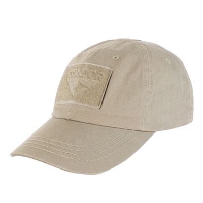 Cappellino OPERATOR con pannelli in velcro TAN
