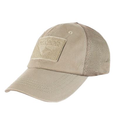 Cappellino OPERATOR MESH con pannelli in velcro KHAKI