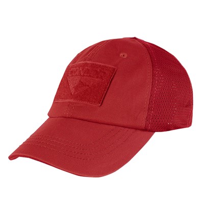 Cappellino OPERATOR MESH con pannelli in velcro ROSSO