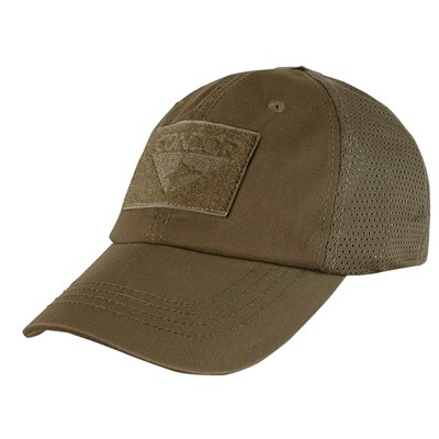 Cappellino OPERATOR MESH con pannelli in velcro MARRONE