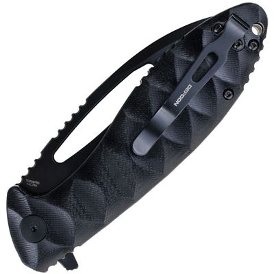 Coltello a serramanico NEO-SHILIN F con lama liscia NERO DEFCON TD009FBK 5