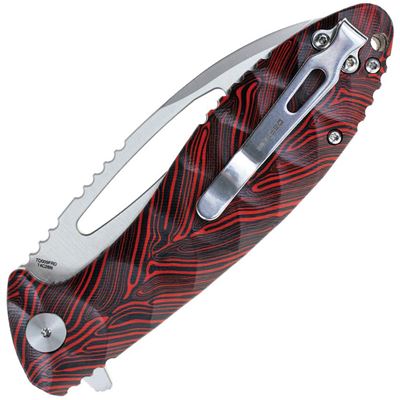 Coltello a serramanico NEO-SHILIN F con lama liscia ROSSO DEFCON TD009FRD 5