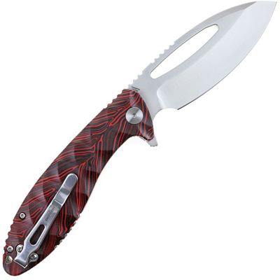 Coltello a serramanico NEO-SHILIN F con lama liscia ROSSO DEFCON TD009FRD 4