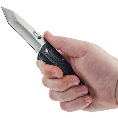 Coltello pieghevole TRACTION Lockback TANTO SOG TD1012-CP 3