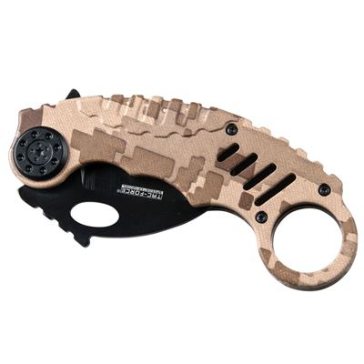 Coltello pieghevole KARAMBIT DIGITAL DESERT TAC-FORCE TF-620DM 2