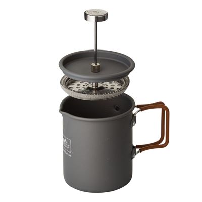Bollitore CAMP con filtro FRENCH PRESS 600 ml GRIGIO