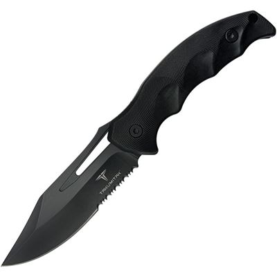 Coltello con lama fissa OBSIDIAN con fodero NERO