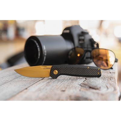 Coltello pieghevole TERMINUS SJ LTE Carbon GOLD SOG TM1007-BX 2