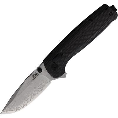 Coltello pieghevole TERMINUS XR con lama damascata