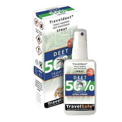 Repellente per insetti 50% DEET Traveldeet