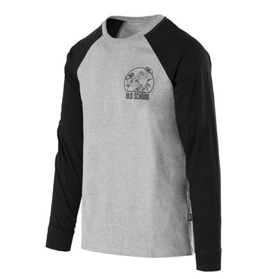 Maglia OLD SCHOOL a maniche lunghe GRIGIO MELANGE