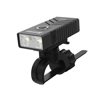 Lampada U3 RGB con montaggio su bicicletta, 700 lumen, 118 metri, IP68 NERO