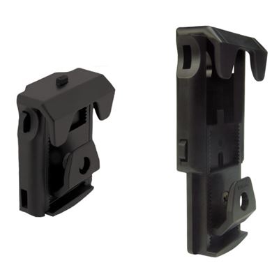 Clip universale girevole in plastica per cintura NERO