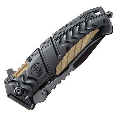 Coltello a serramanico USMC LINERLOCK con lama liscia NERO United Cutlery UC3228 2